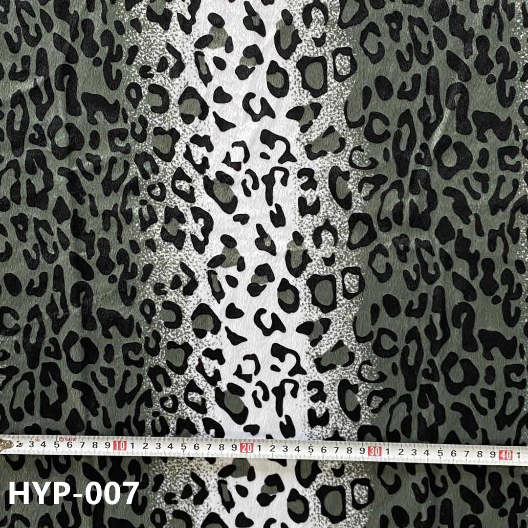 Print plush fabric