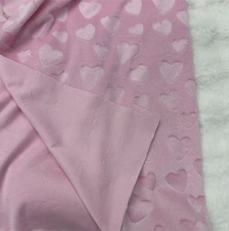 Pink Minky Brush Fabric