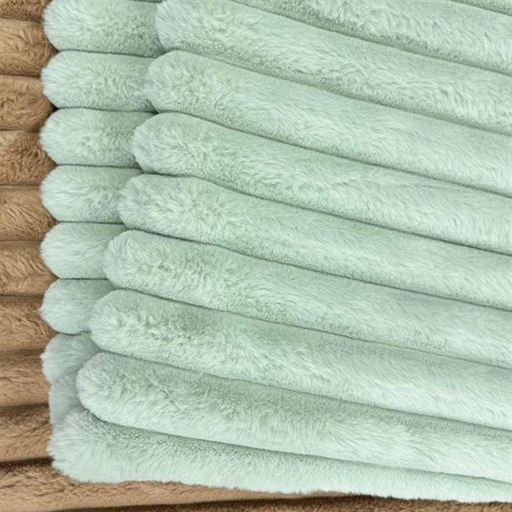 Striped Shaggy Fabric